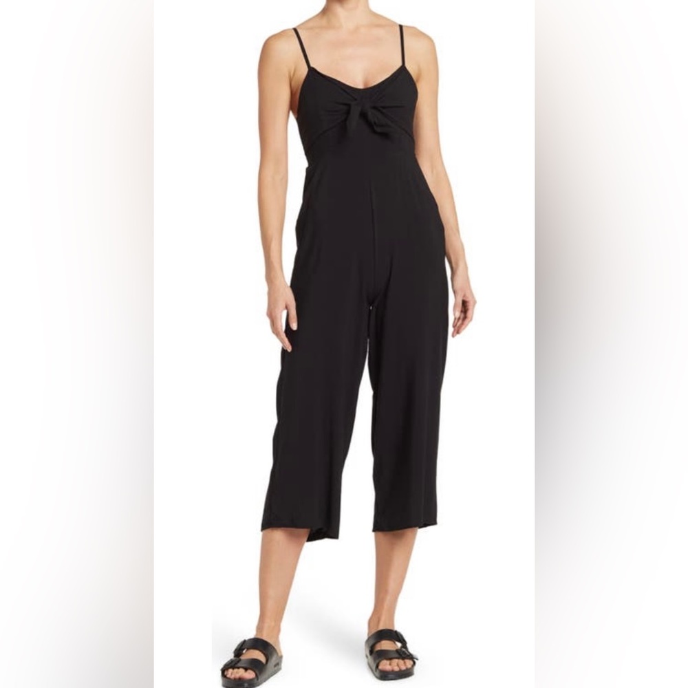 Cropper black jumpsuit